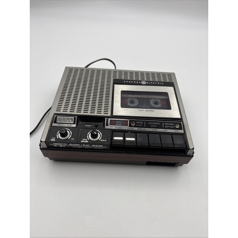 General Electric Cassette Recorder 3-5145B Vintage GE Player Parts Repair